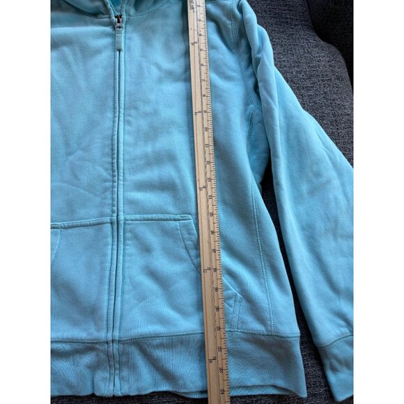 L.L. Bean Womens Turquoise Full-Zip Fleece-Lined Hoodie Jacket M - Picture 8 of 9